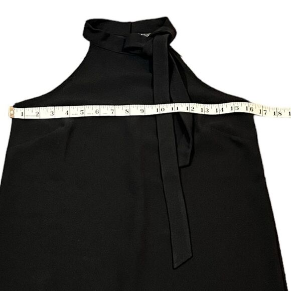 Ann Taylor Women’s Black High Neck Swing Dress W/ Accent Neck Bow, Size 00P, NWT - Picture 3 of 6